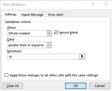 whole number greater equal minimum