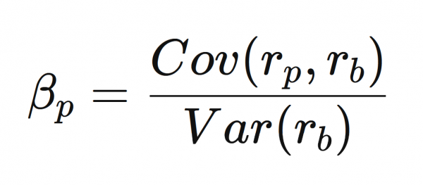 Mathematical Formula to calculate Beta