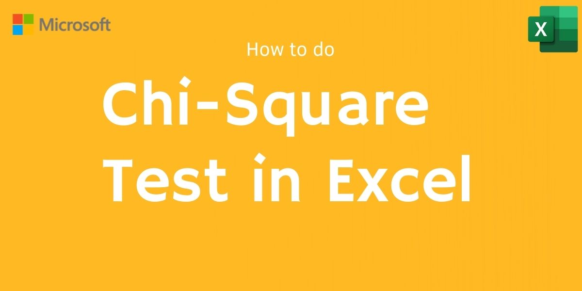 how to do chi-square test in Excel