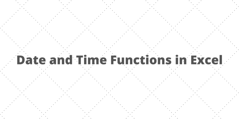 Top 8 Date And Time Functions In Excel A Quick Reference Part 1 Quickexcel 0441