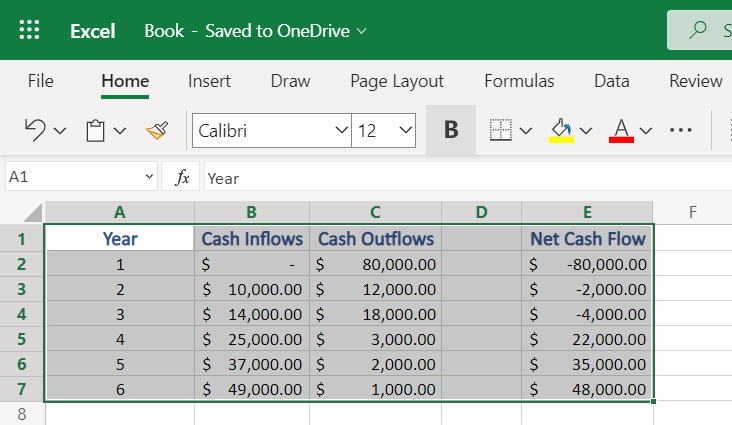 Selecting cells to apply Borders in Excel