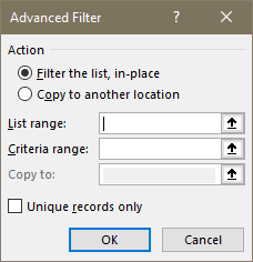 Advanced Filter Tool in Excel