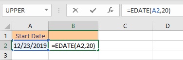 edate formula