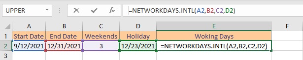 networkdaysintl formula