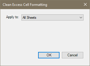 excess formatting