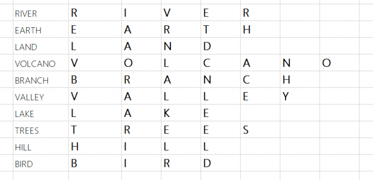 Creating A Word Search Puzzle In Excel A Beginner S Guide Quickexcel Creating A Word Search Puzzle In Excel A Beginner S Guide Quickexcel