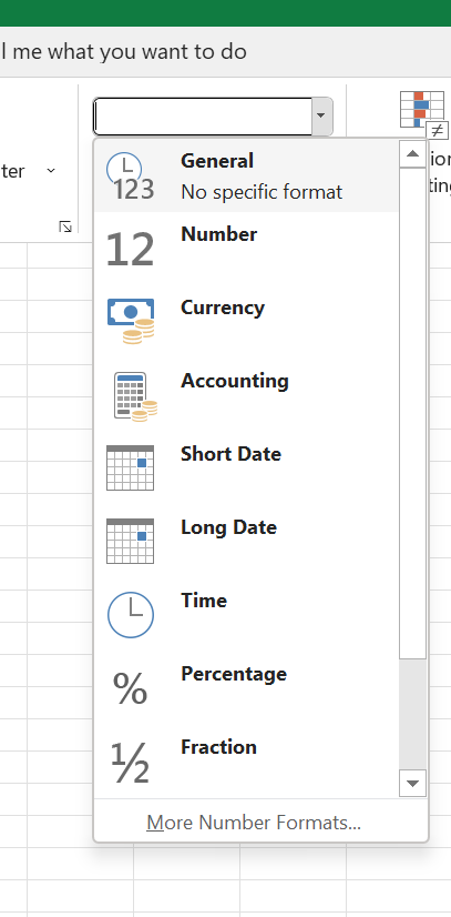 General Number Format