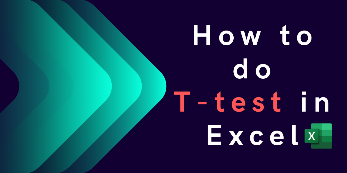 How to do T test in
