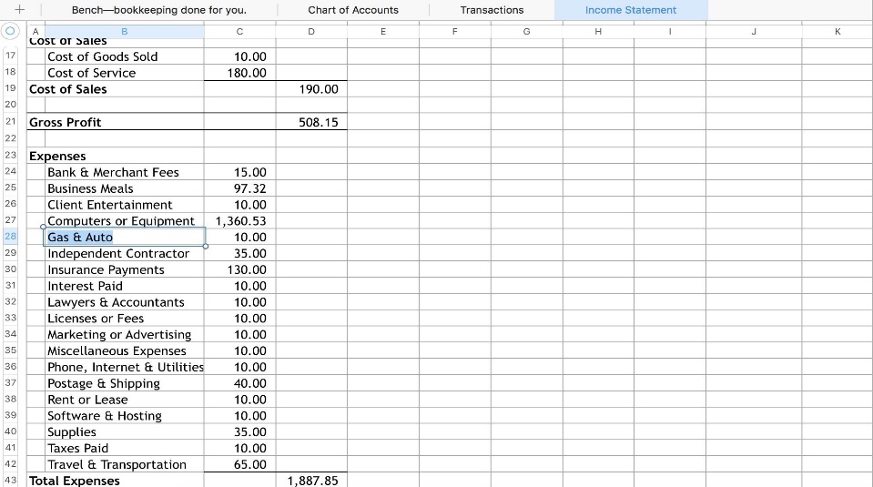 Column or Table Headings in Excel