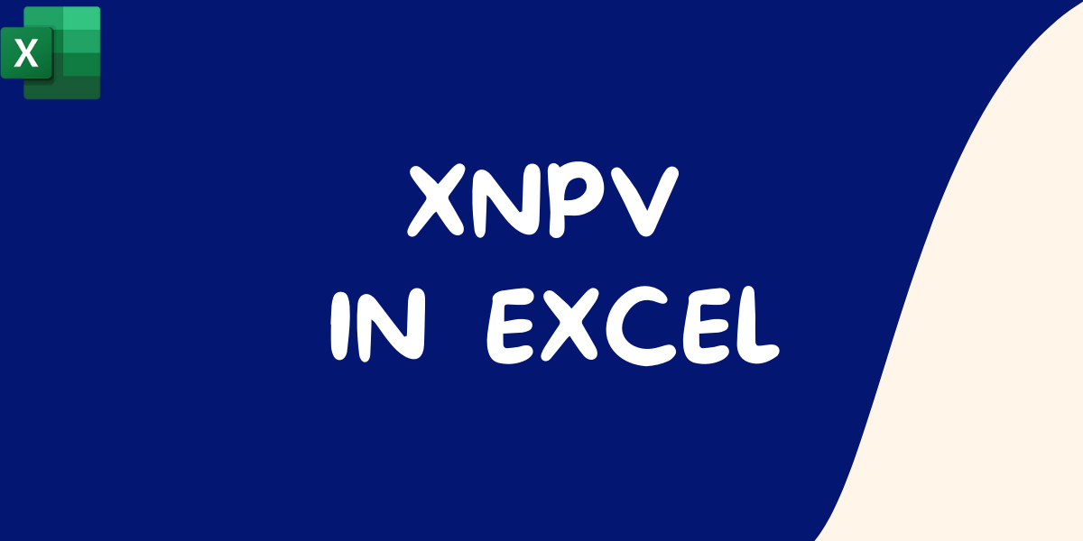 Calculate XNPV in Excel