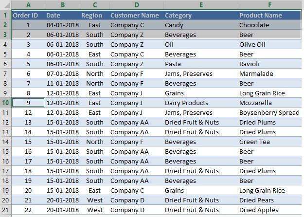 Extending Selection