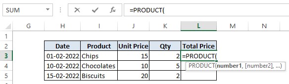 Product Formula