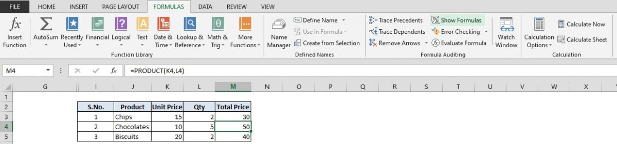 Returning Formula to Original State 1