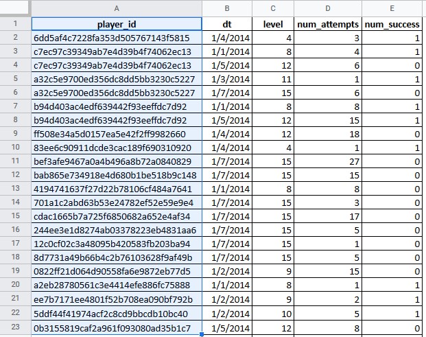 Selecting a Column