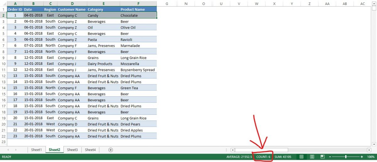 How to Count Numbers of Cells in Excel? - QuickExcel