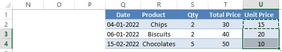 Formula Pasted on Selected Cells 1