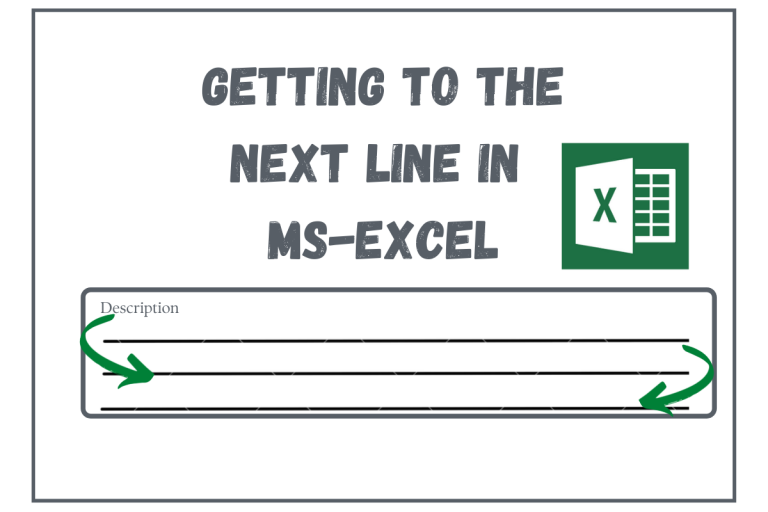 How To Go To Next Line In Excel Merged Cell