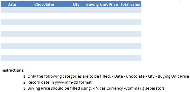 Sample Table 1