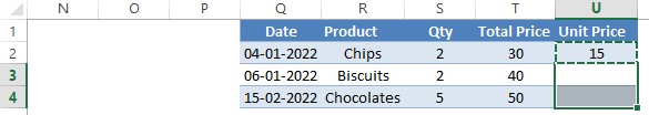 Selecting Cells to Paste Formula 1