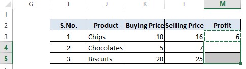 Selecting cells for pasting formula