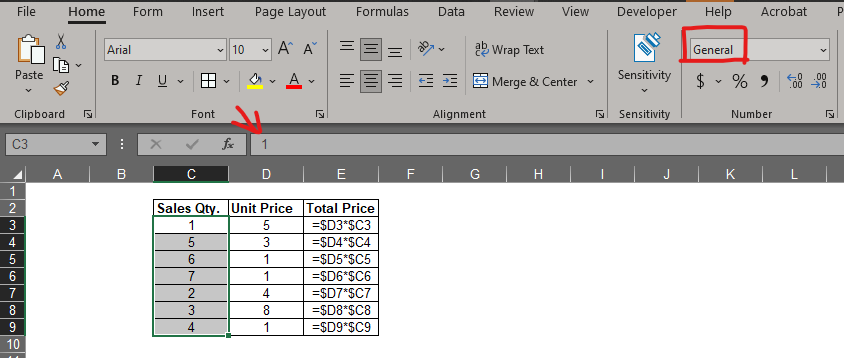 Change of Cell Format Removal of Apostrophe