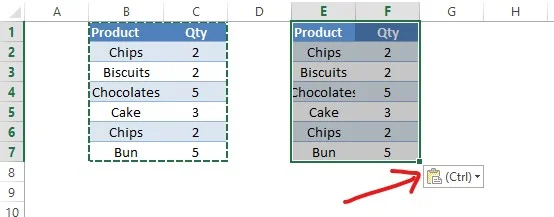How to Switch Rows & Columns in Excel? 8 Locating the Paste Icon