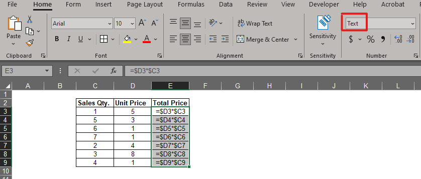 Selecting all Cells with Formula