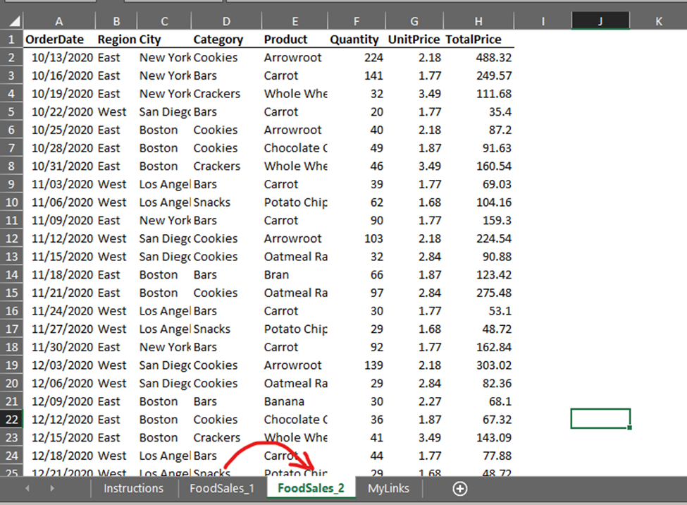 Active Sheet Shifted to Right