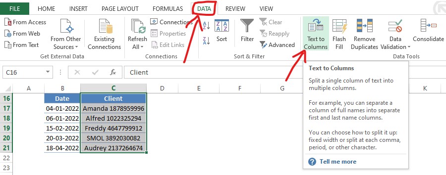 Data Tab