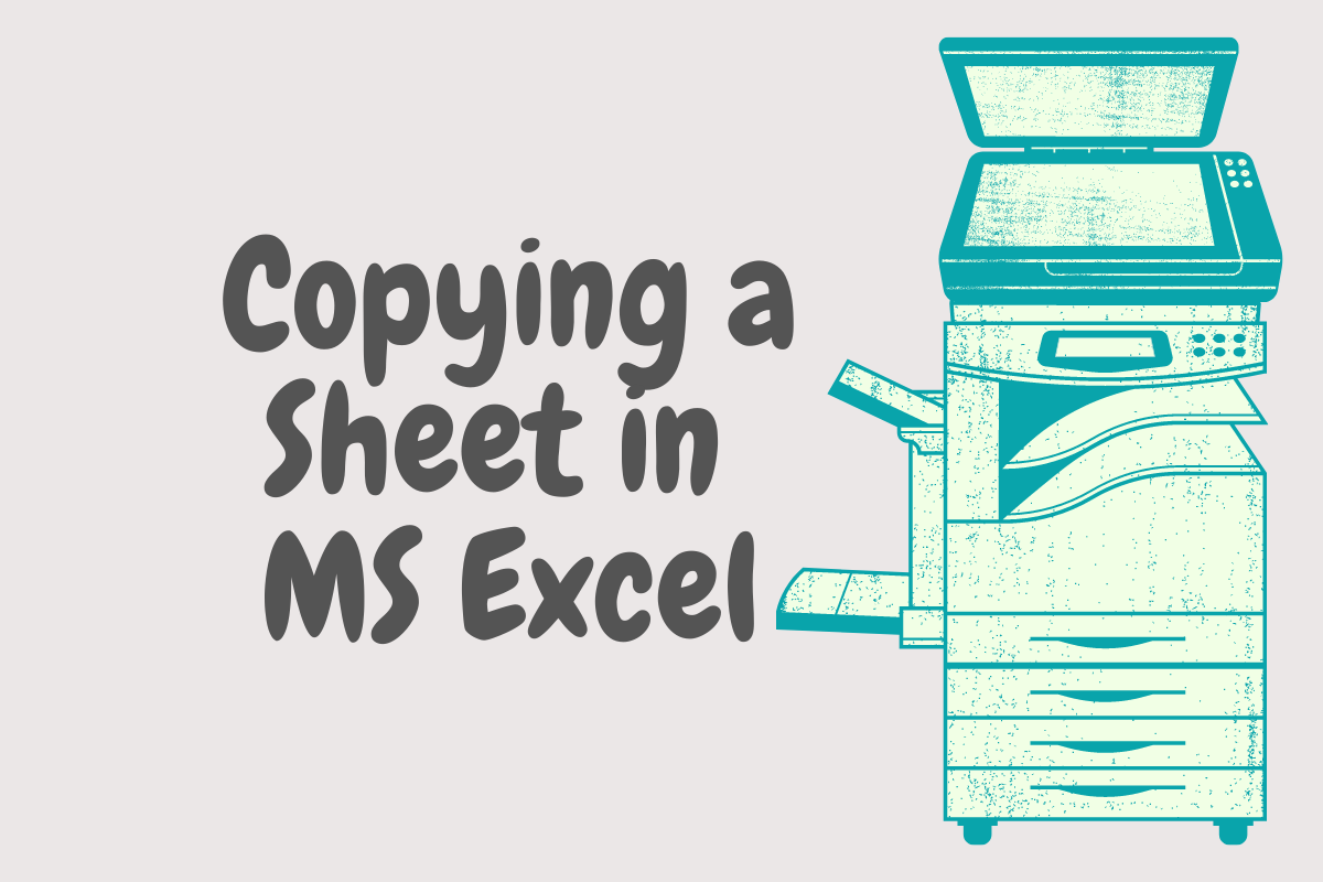 How to Copy a Sheet in MS