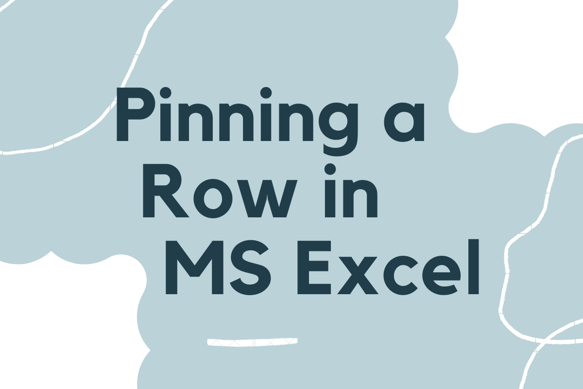 Pinning a Row in MS
