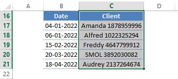 Selecting a Column