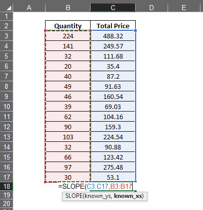 Selecting X axis values