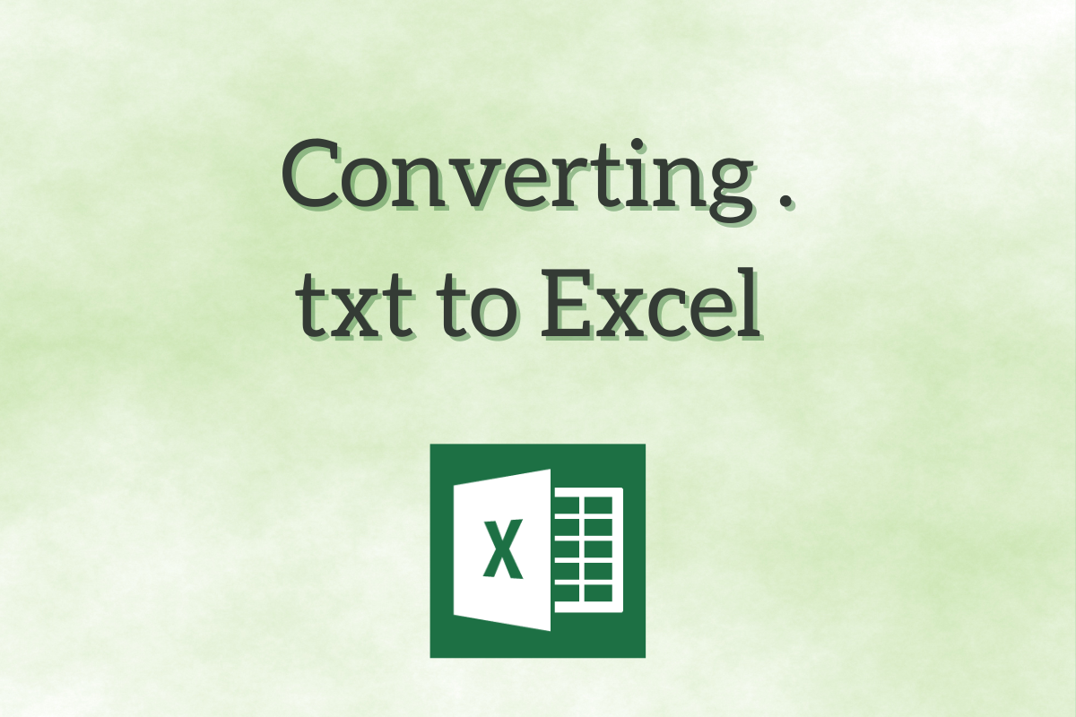 COnverting txt to Excel File