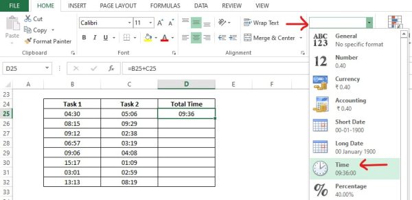 excel add hours to datetime field