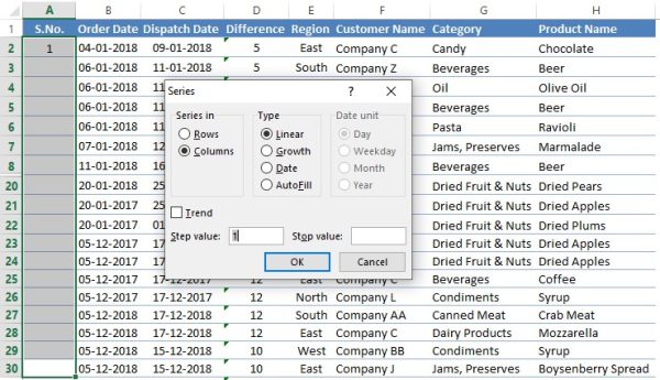 How to Add Serial Numbers in MS Excel? - QuickExcel