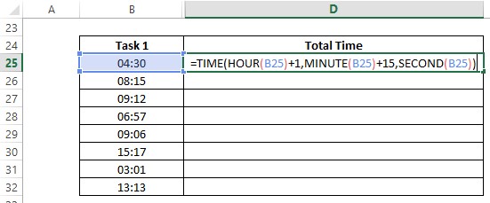 TIME formula Constructed