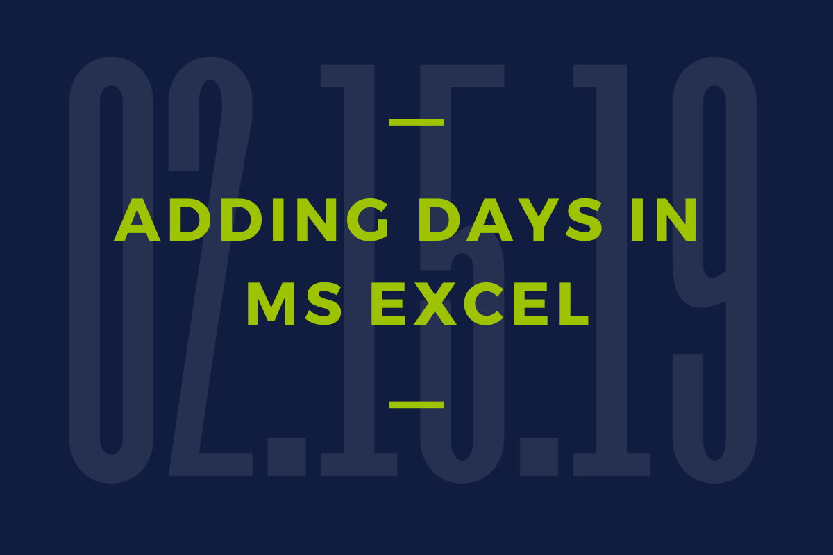 Adding days in ms