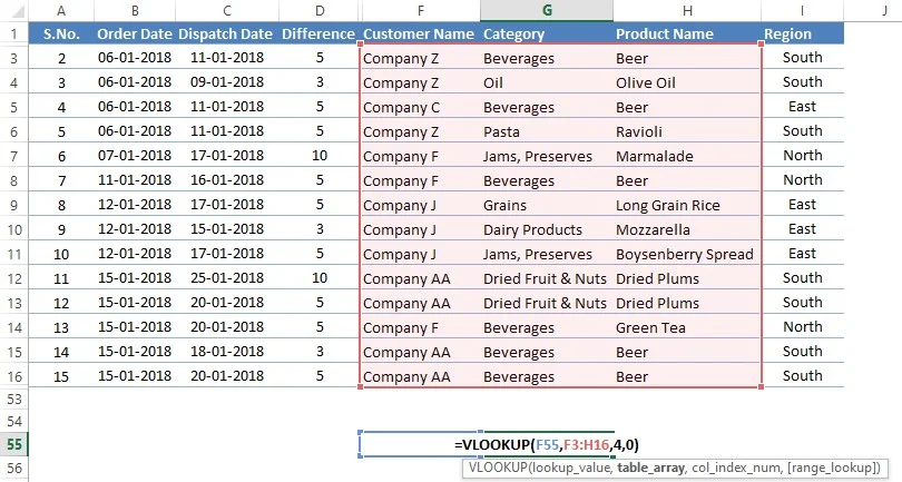 Incorrect Col Index Num