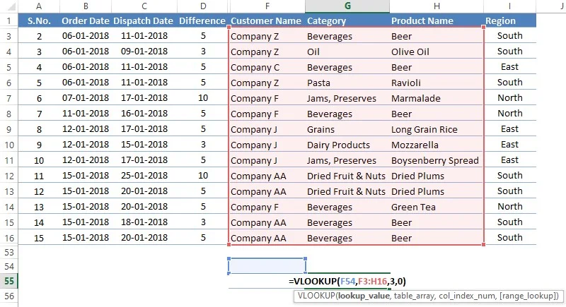 Lookup value error