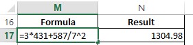 Formula without Parentheses