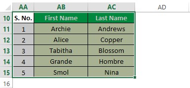 Selecting Cells 1