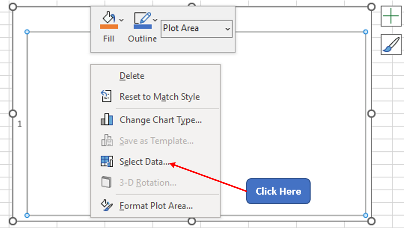 Choosing Select Data Option