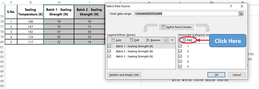 Selecting the Edit option 1